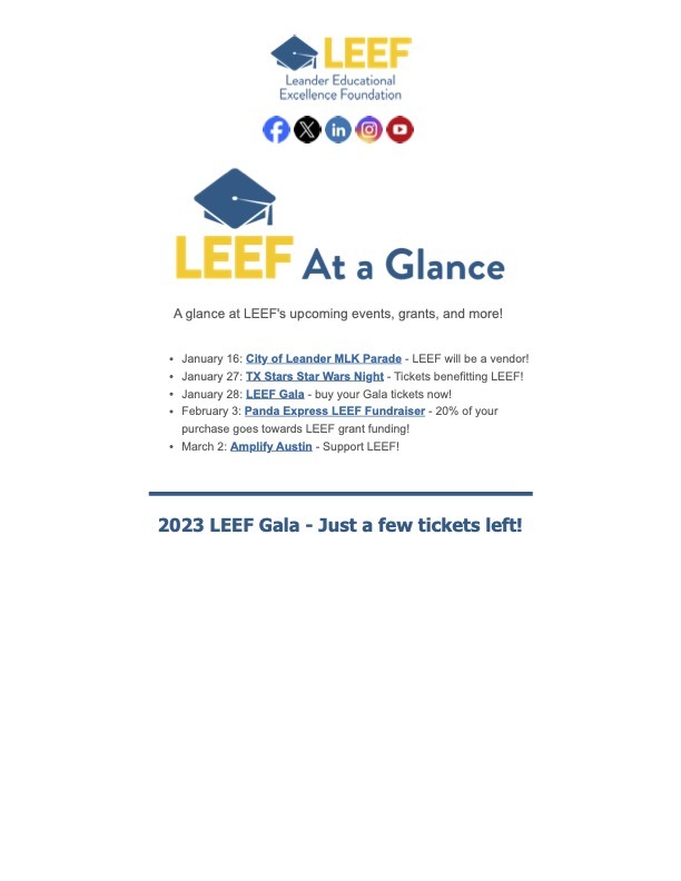 LEEF 2023 January Newsletter