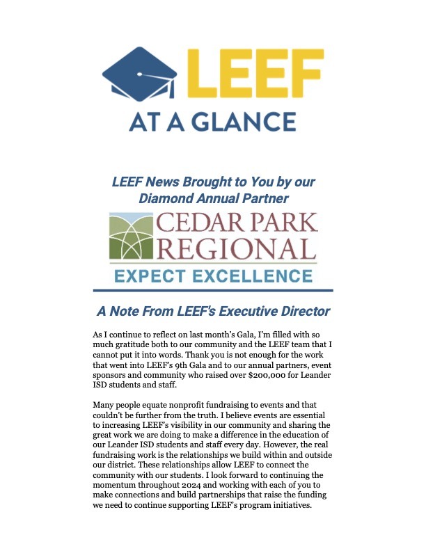 LEEF 2024 February Newsletter