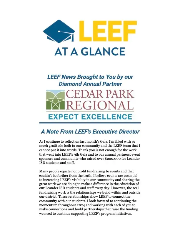 LEEF 2024 February Newsletter